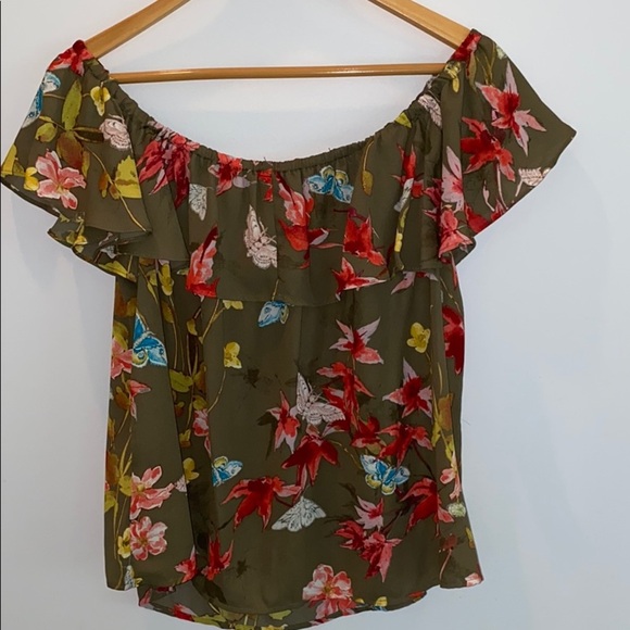Anthropologie Maeve Floral Off the Shoulder Top - Picture 4 of 4